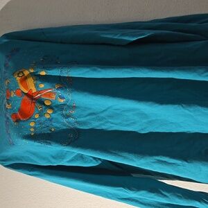 SZ. XL LONG SLEEVE MADE IN USA CARDINAL GRAPHIC T SHIRT